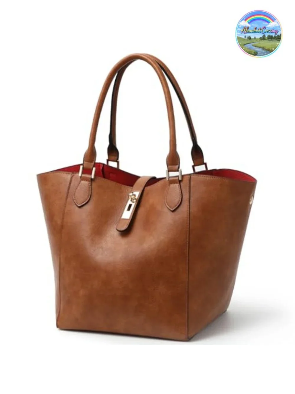 Large Work Tote Bag for Women Big Bucket Purses PU Leather Shoulder Bag
